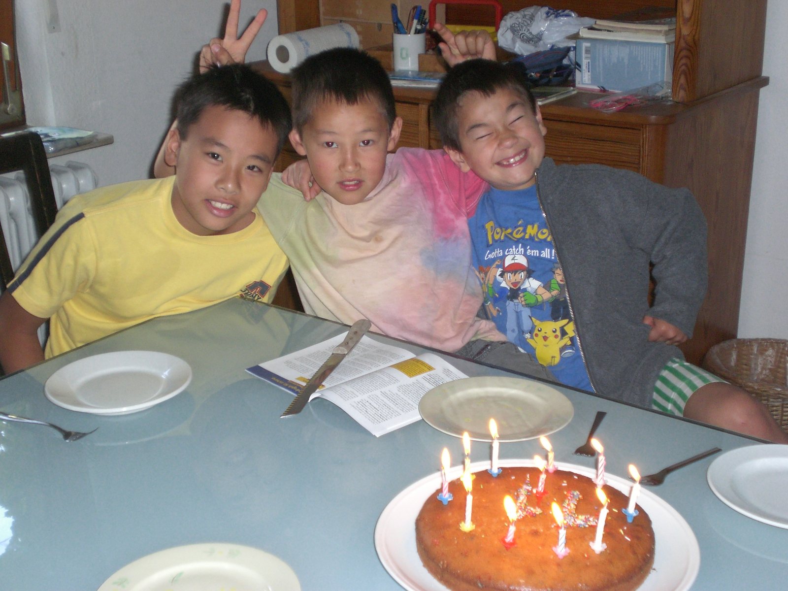 A birthday table with friends